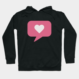 Heart Speech Bubble Hoodie